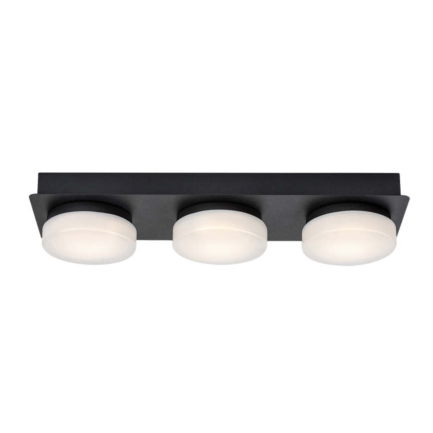Rabalux - LED Stropna kupaonska svjetiljka 3xLED/6W/230V IP44 crna