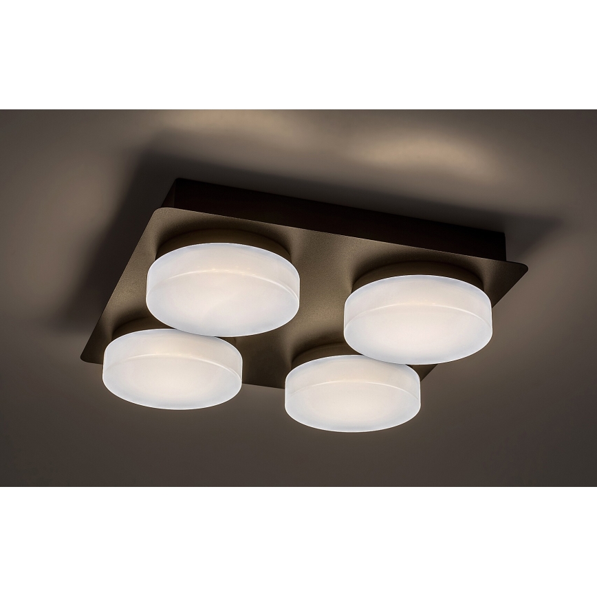 Rabalux - LED Stropna kupaonska svjetiljka 4xLED/5,2W/230V IP44 crna
