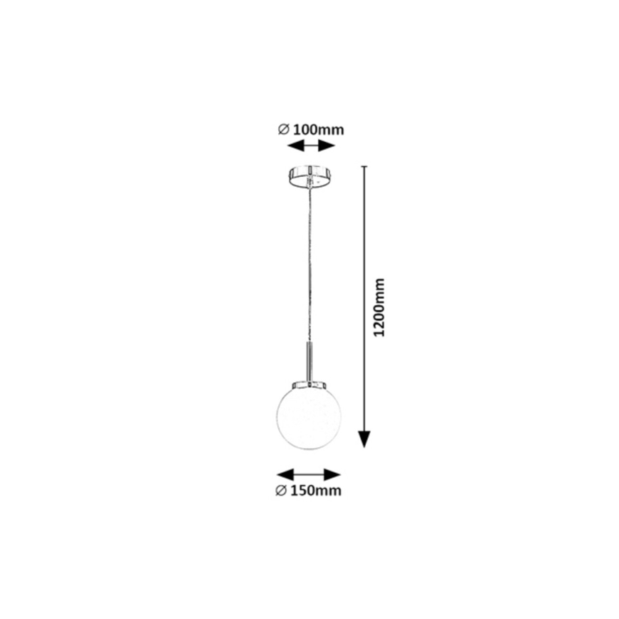Rabalux - Kupaonski luster na sajli 1xE14/40W/230V IP44 sjajni krom