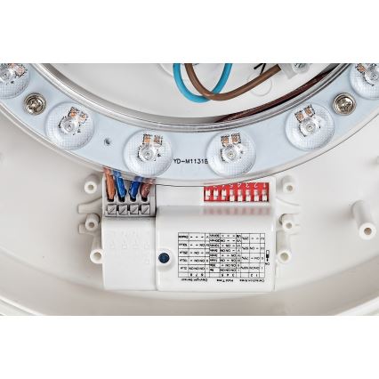 Rabalux - LED stropna svjetiljka sa senzorom LED/19W/230V IP44 4000K promjer 28,5 cm bijela