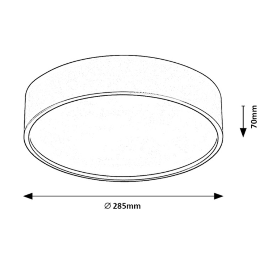 Rabalux - LED stropna svjetiljka sa senzorom LED/19W/230V IP44 4000K promjer 28,5 cm bijela