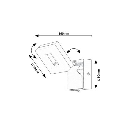 Rabalux - LED Zidna svjetiljka za kupaonicu LED/5W/230V 4000K IP44
