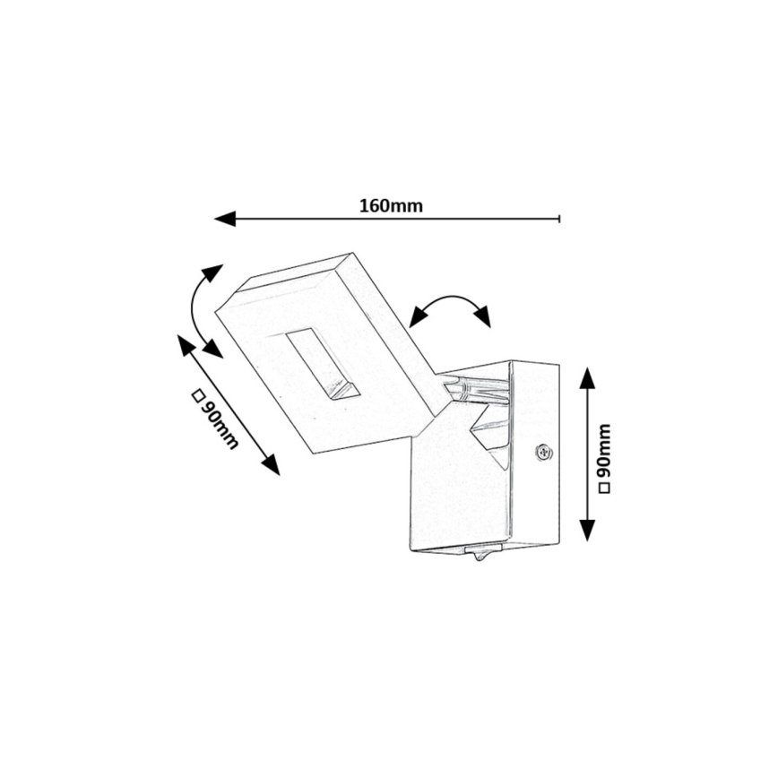 Rabalux - LED Zidna svjetiljka za kupaonicu LED/5W/230V 4000K IP44