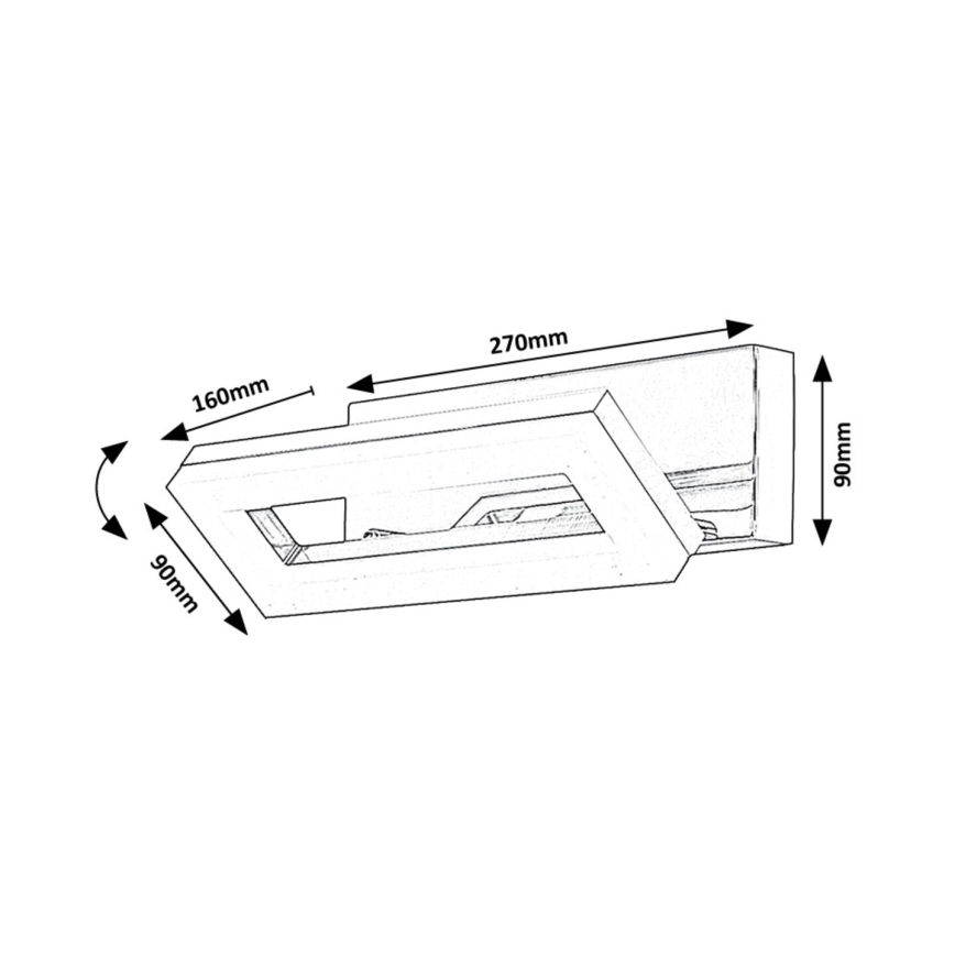 Rabalux - LED Zidna svjetiljka za kupaonicu LED/15W/230V 4000K IP44