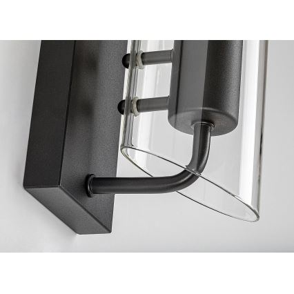 Rabalux - Zidna svjetiljka za kupaonicu 1xE14/12W/230V IP44 crna