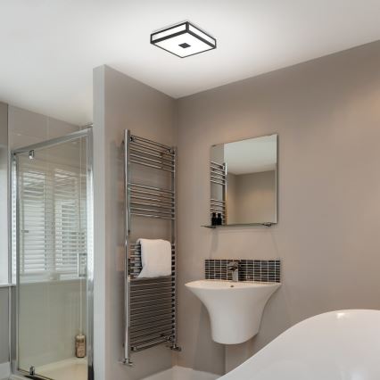 Rabalux - LED Stropna svjetiljka za kupaonicu LED/24W/230V IP44 4000K 40x40 cm crna