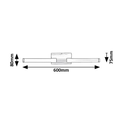 Rabalux - LED Zidna svjetiljka za kupaonicu LED/8W/230V 4000K IP44