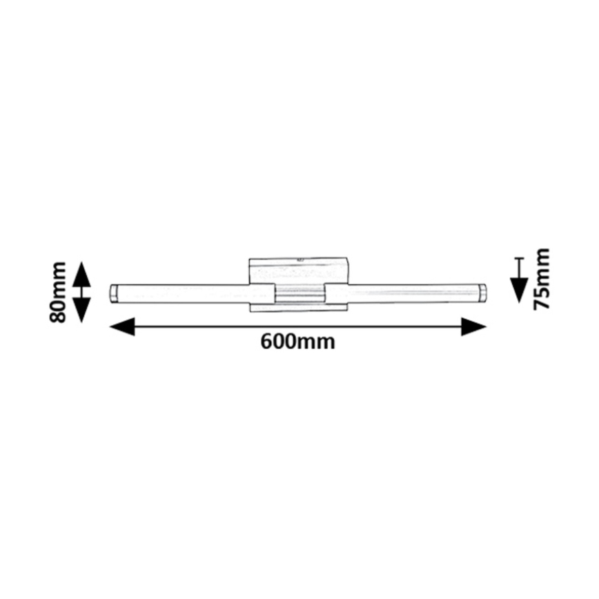Rabalux - LED Zidna svjetiljka za kupaonicu LED/8W/230V 4000K IP44