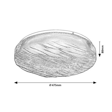 Rabalux - LED stropno svjetlo za kupaonicu LED/36W/230V IP44 4000K pr. 47,5 cm