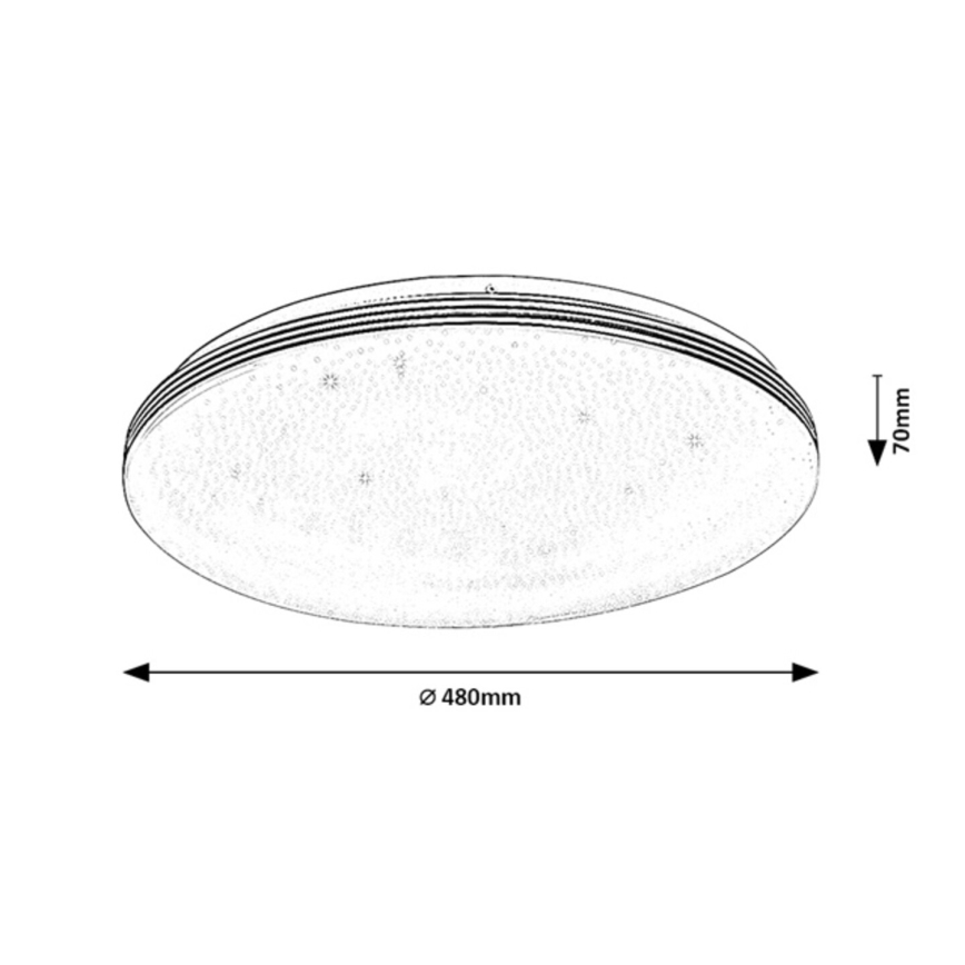 Rabalux - LED stropno svjetlo za kupaonicu LED/40W/230V IP44 4000K Ø 48 cm