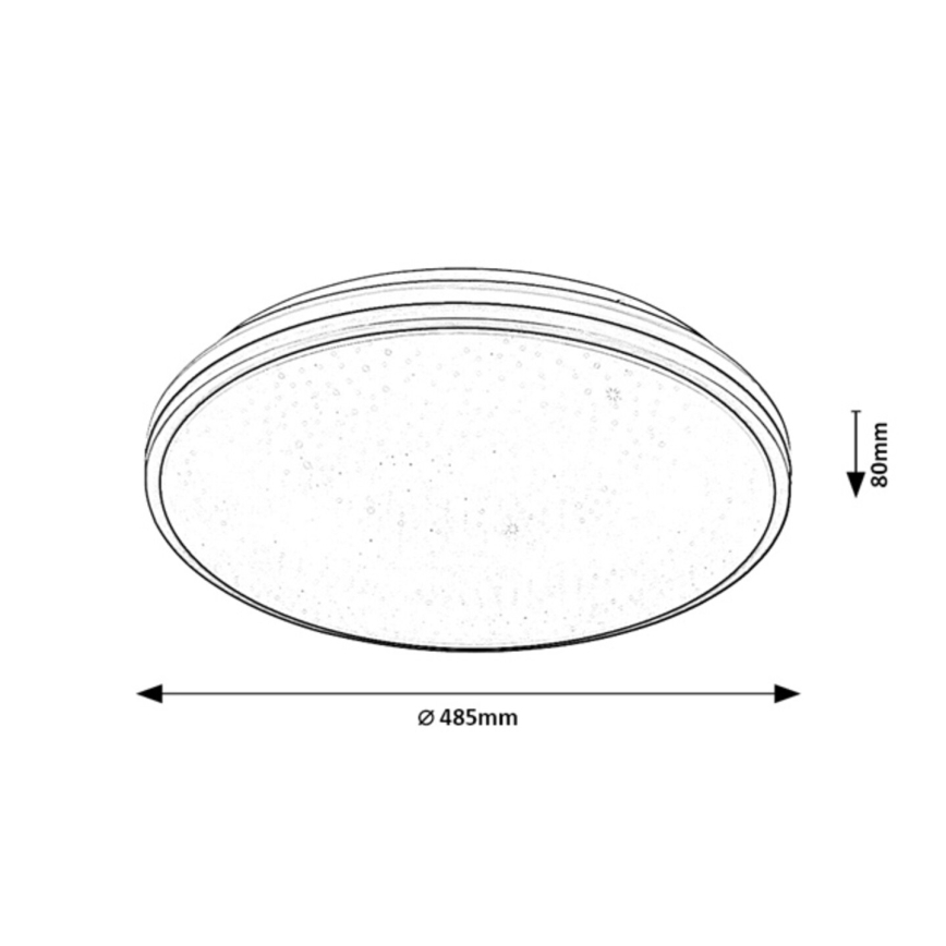 Rabalux - LED stropna svjetiljka za kupaonicu LED/40W/230V IP44 4000K Ø 48,5 cm