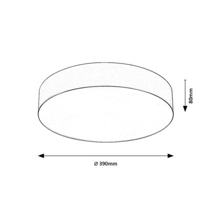 Rabalux - Vanjsko stropno svjetlo 3xE27/9W/230V Ø 39 cm IP43 bež