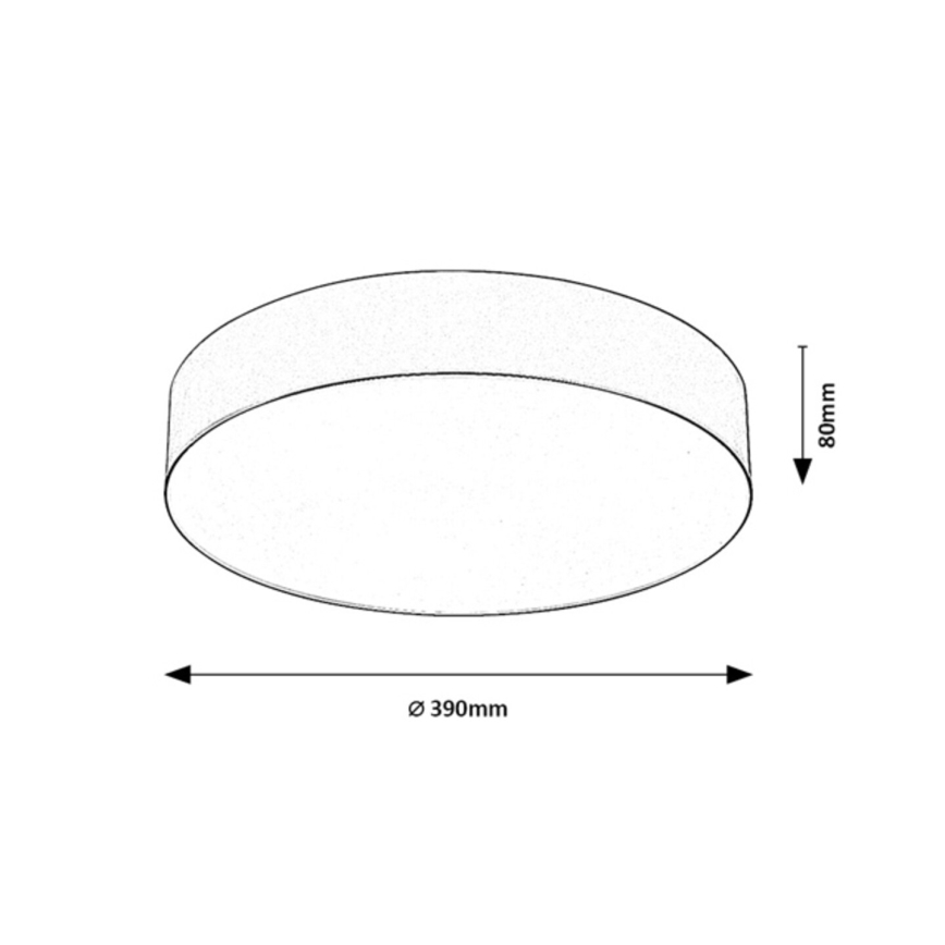 Rabalux - Vanjsko stropno svjetlo 3xE27/9W/230V Ø 39 cm IP43 bež