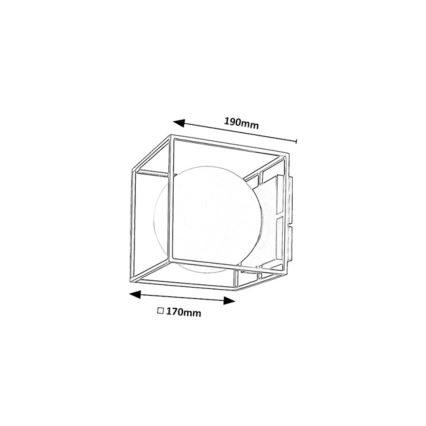 Rabalux - Vanjsko zidno svjetlo 1xE14/15W/230V IP44 crno