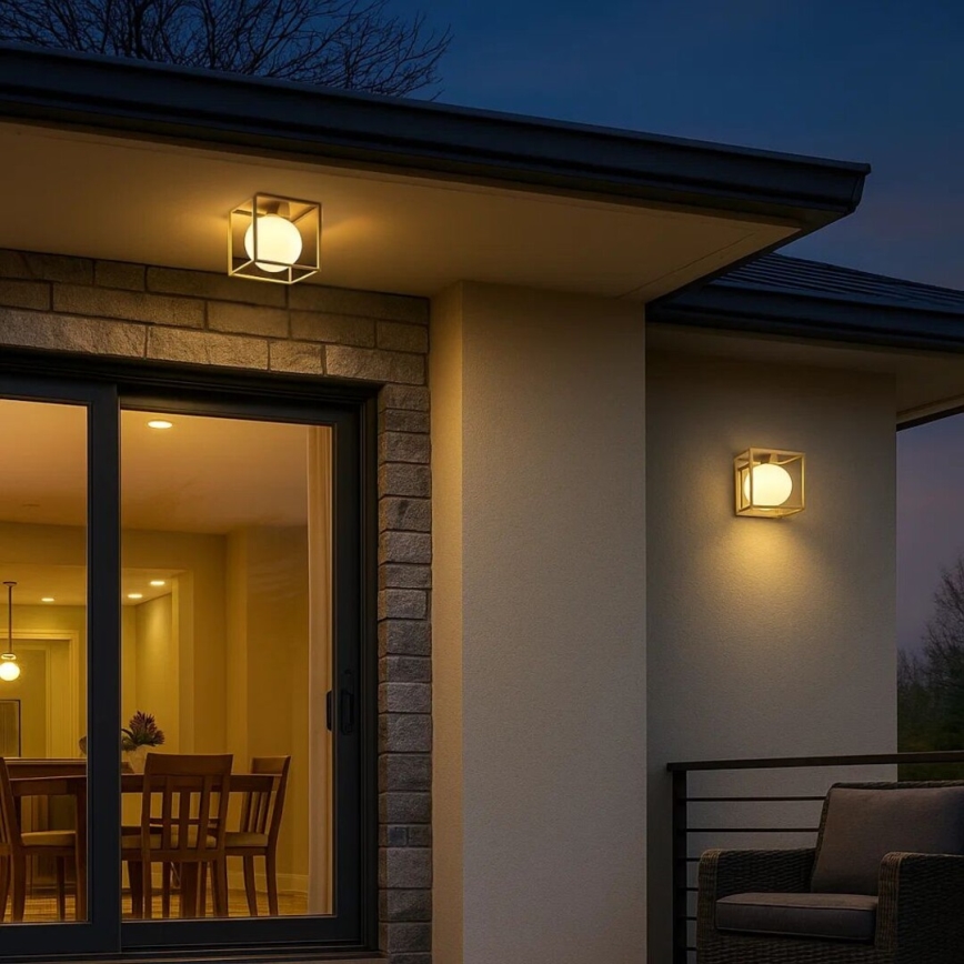 Rabalux - Vanjska zidna svjetiljka 1xE14/15W/230V IP44 zlatna