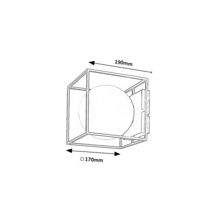 Rabalux - Vanjska zidna svjetiljka 1xE14/15W/230V IP44 zlatna