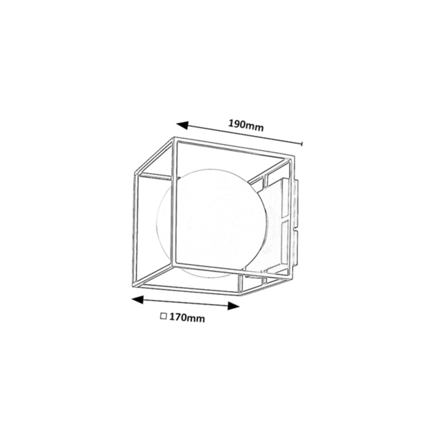Rabalux - Vanjska zidna svjetiljka 1xE14/15W/230V IP44 zlatna