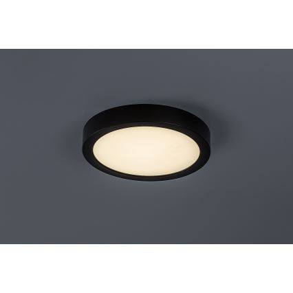 Rabalux - LED stropna svjetiljka za kupaonicu LED/24W/230V, promjer 22 cm, IP44, crna