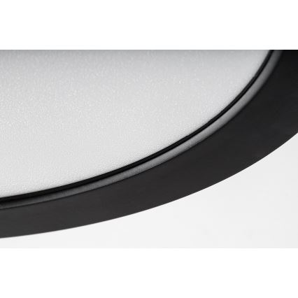 Rabalux - LED stropna svjetiljka za kupaonicu LED/24W/230V, promjer 22 cm, IP44, crna