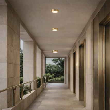 Rabalux - LED stropna svjetiljka za kupaonicu LED/7W/230V prom. 12 cm IP44 zlatna