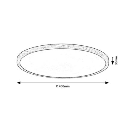 Rabalux - LED stropno svjetlo za kupaonicu LED/24W/230V 3000/4000/6000K Ø 40 cm IP44 bež