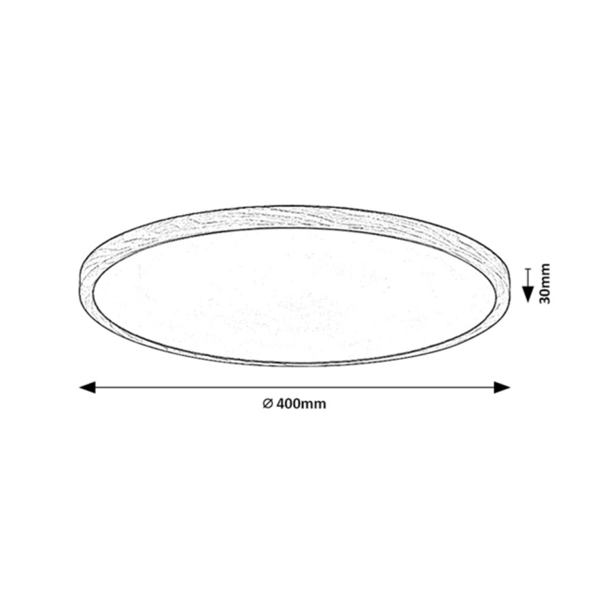 Rabalux - LED stropno svjetlo za kupaonicu LED/24W/230V 3000/4000/6000K Ø 40 cm IP44 bež