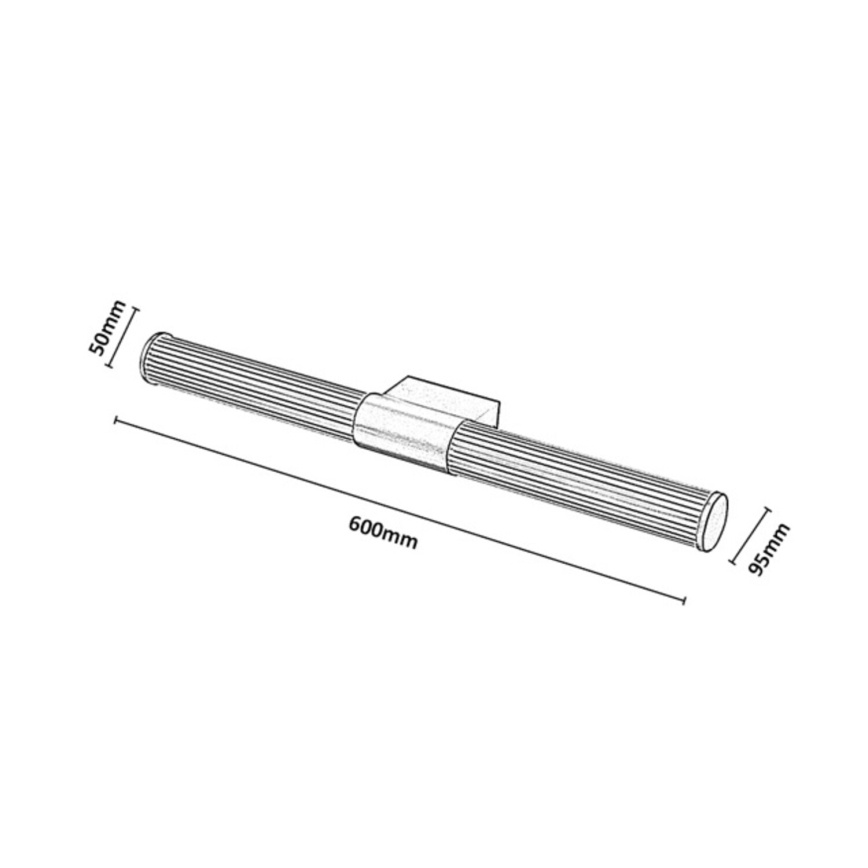 Rabalux - LED Kupaonsko osvjetljenje za ogledalo LED/15W/230V IP44 60 cm zlatna