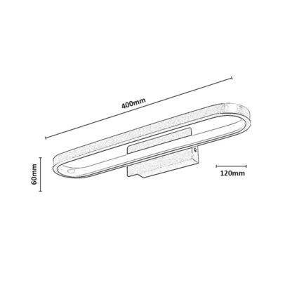 Rabalux - LED rasvjeta za kupaonsko ogledalo LED/15W/230V IP44 40 cm