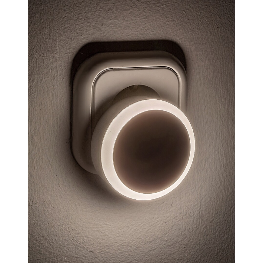 Rabalux - LED Noćno svjetlo za utičnicu sa senzorom za dan/noć LED/0,3W/230V 3000K