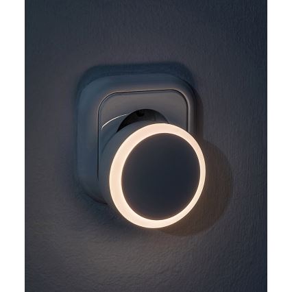 Rabalux - LED Noćno svjetlo za utičnicu sa senzorom za dan/noć LED/0,3W/230V 3000K