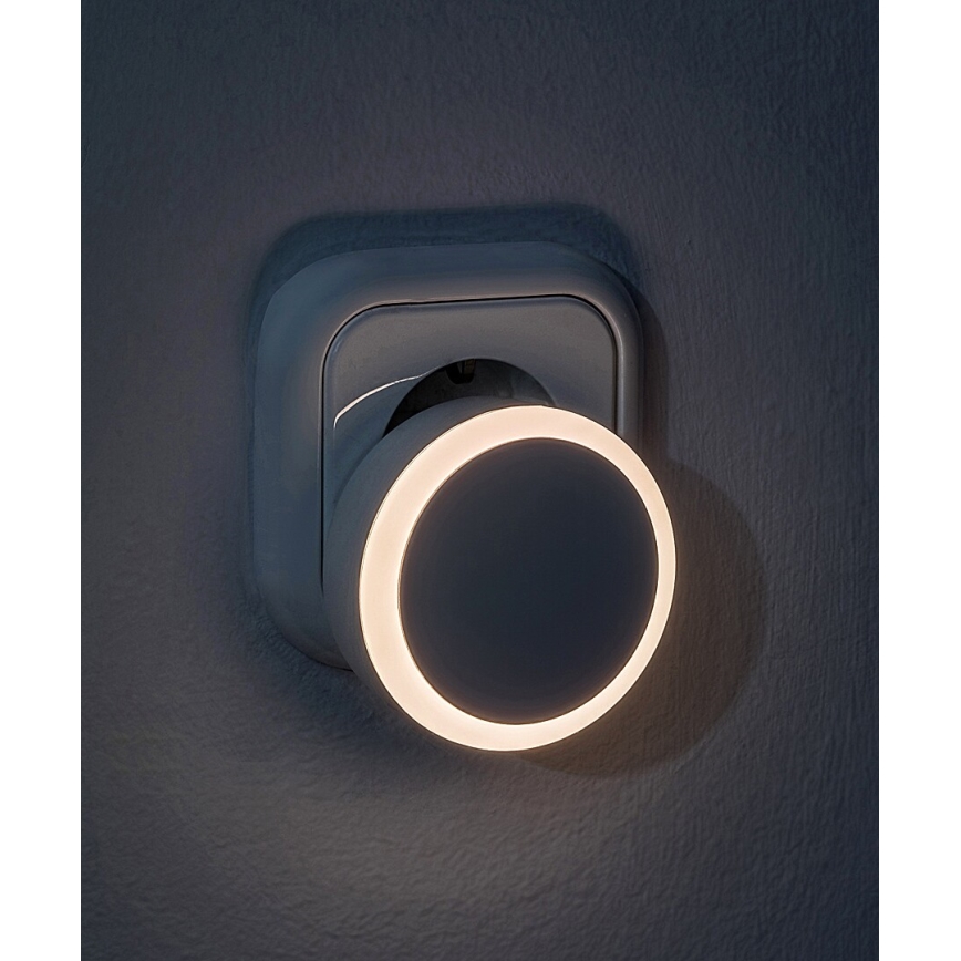 Rabalux - LED Noćno svjetlo za utičnicu sa senzorom za dan/noć LED/0,3W/230V 3000K