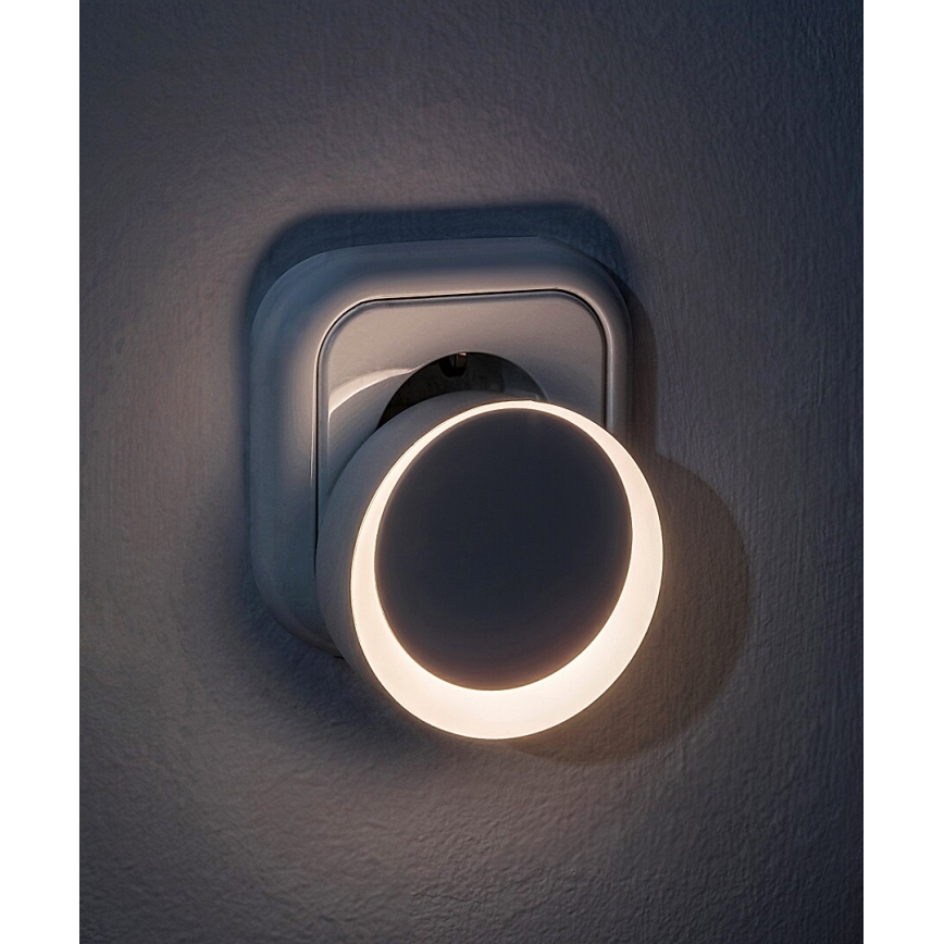 Rabalux - LED Noćno svjetlo za utičnicu sa senzorom za dan/noć LED/0,3W/230V 3000K