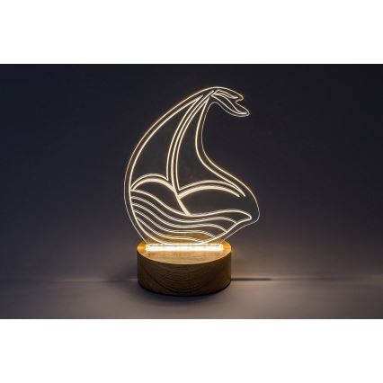 Rabalux - LED dječja stolna lampa LED/2W/5V 3000K brod buk