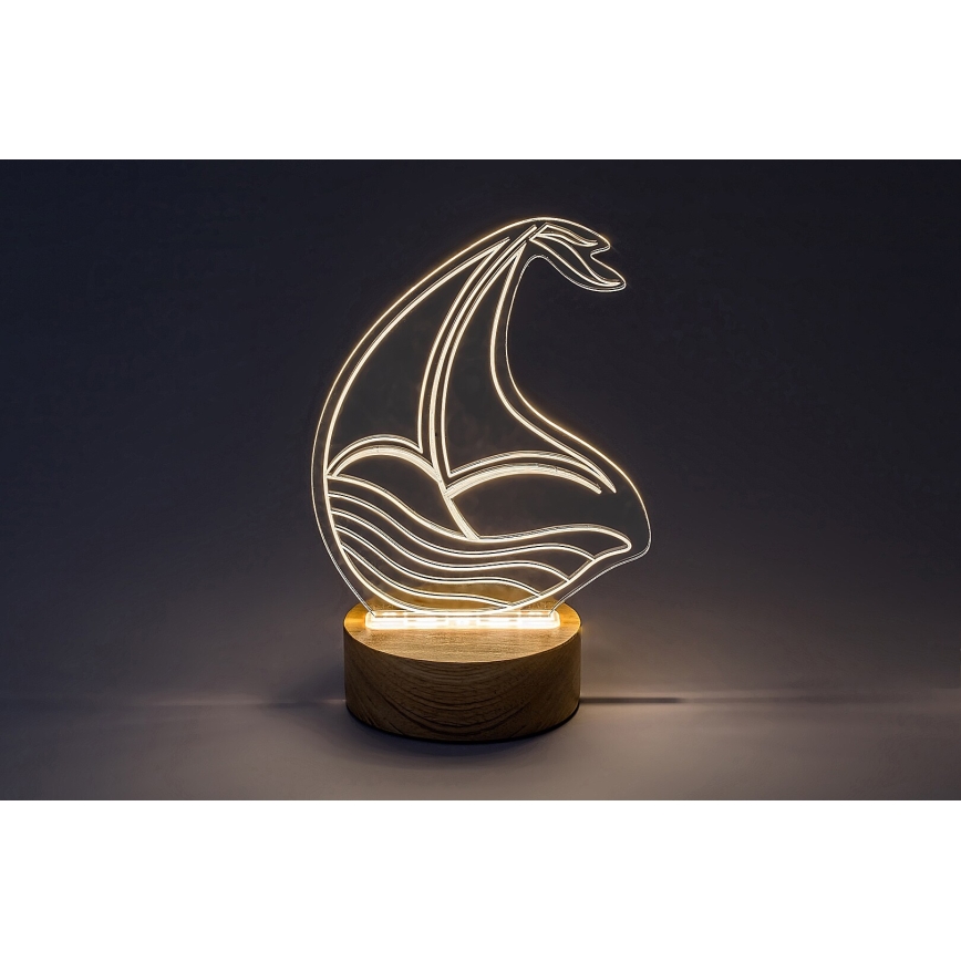 Rabalux - LED dječja stolna lampa LED/2W/5V 3000K brod buk