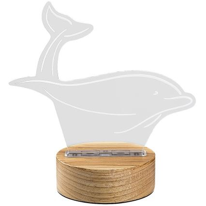 Rabalux - LED dječja stolna lampa LED/2W/5V 3000K dupin bukva