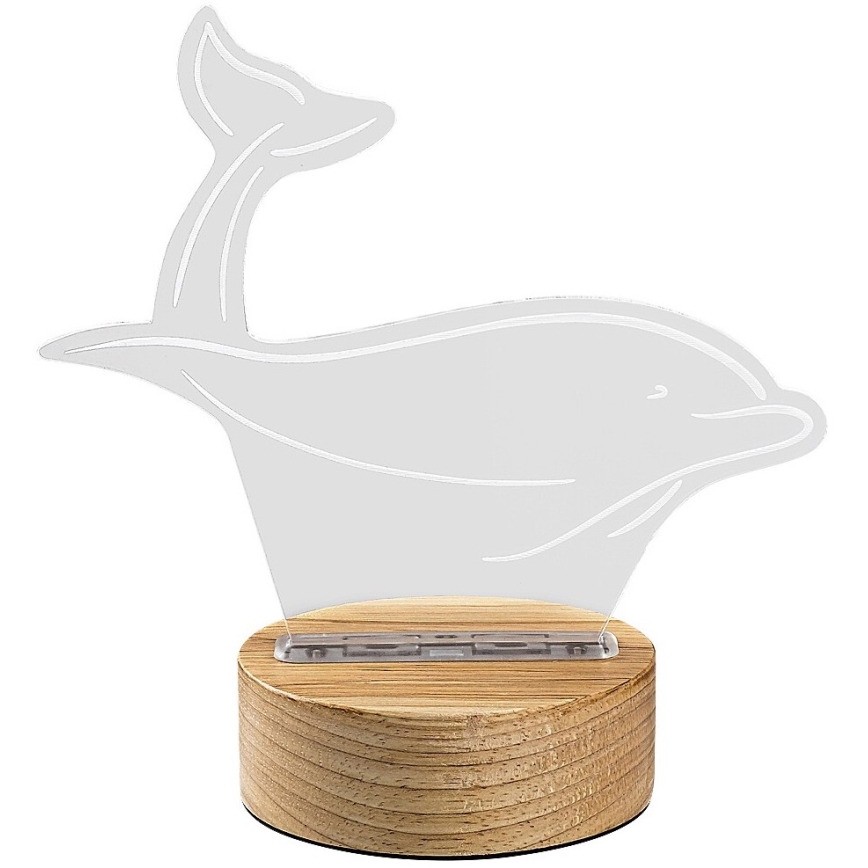 Rabalux - LED dječja stolna lampa LED/2W/5V 3000K dupin bukva