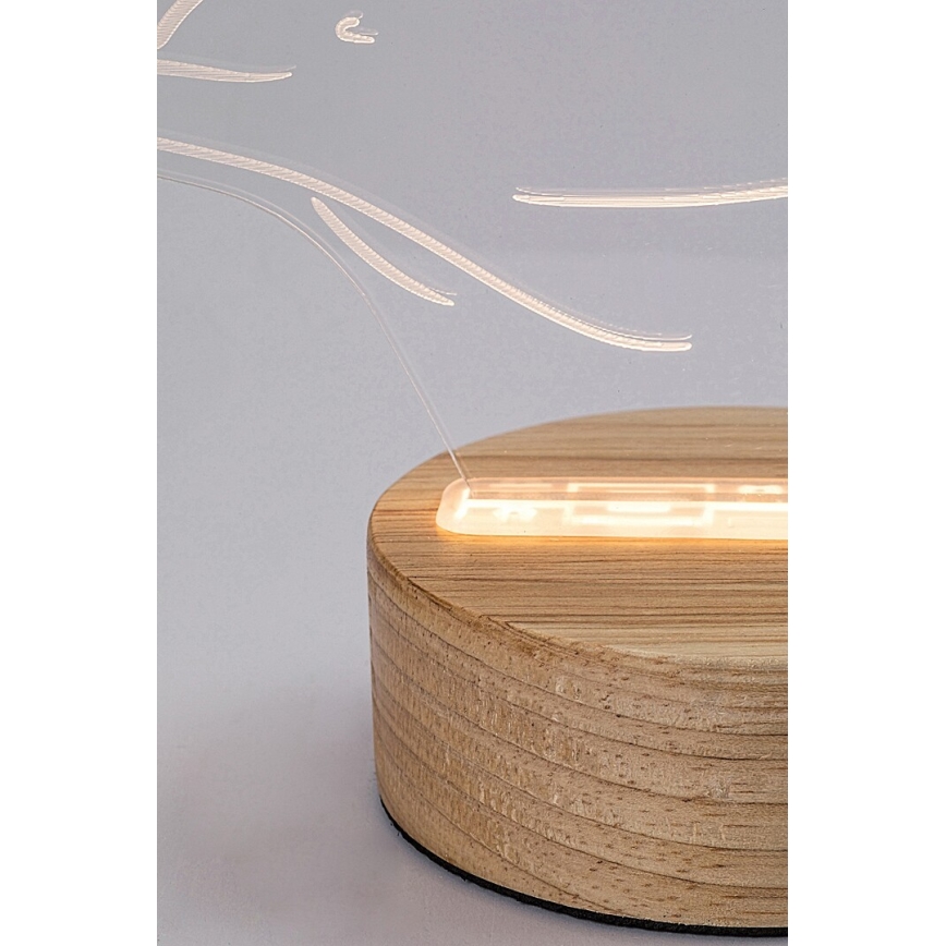 Rabalux - LED dječja stolna lampa LED/2W/5V 3000K dupin bukva
