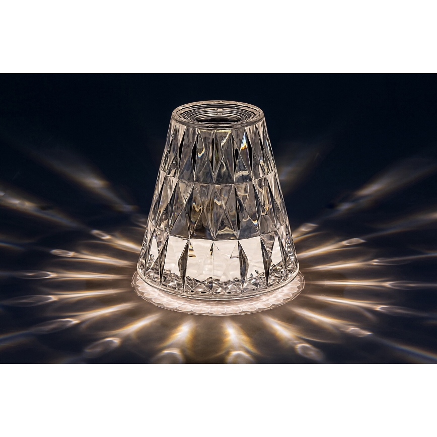 Rabalux - LED RGB Prigušiva punjiva stolna lampa LED/2W/5V/3xAAA 3000K