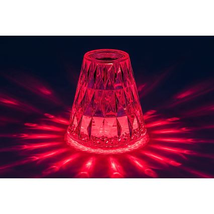 Rabalux - LED RGB Prigušiva punjiva stolna lampa LED/2W/5V/3xAAA 3000K