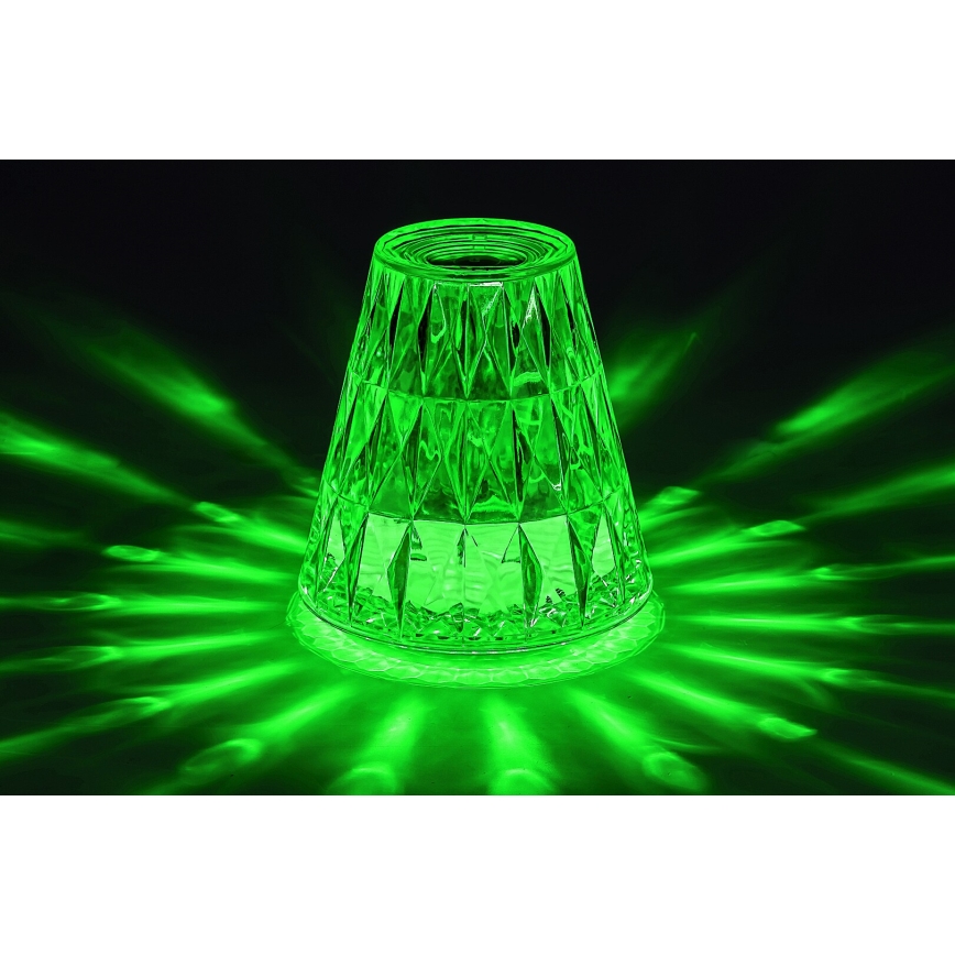 Rabalux - LED RGB Prigušiva punjiva stolna lampa LED/2W/5V/3xAAA 3000K