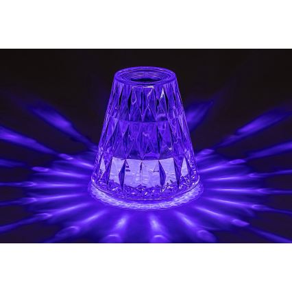 Rabalux - LED RGB Prigušiva punjiva stolna lampa LED/2W/5V/3xAAA 3000K