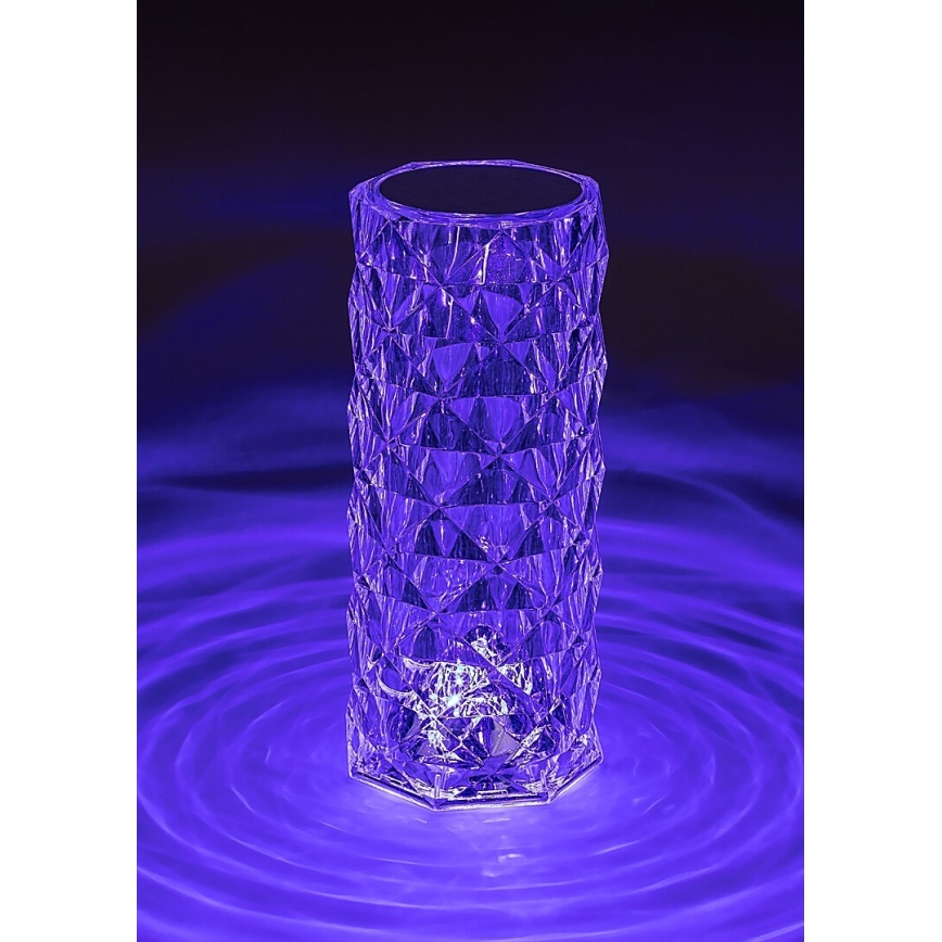 Rabalux 76015 - LED RGB Prigušiva stolna punjiva lampa SIGGY LED/1,5W/3,7V 800 mAh