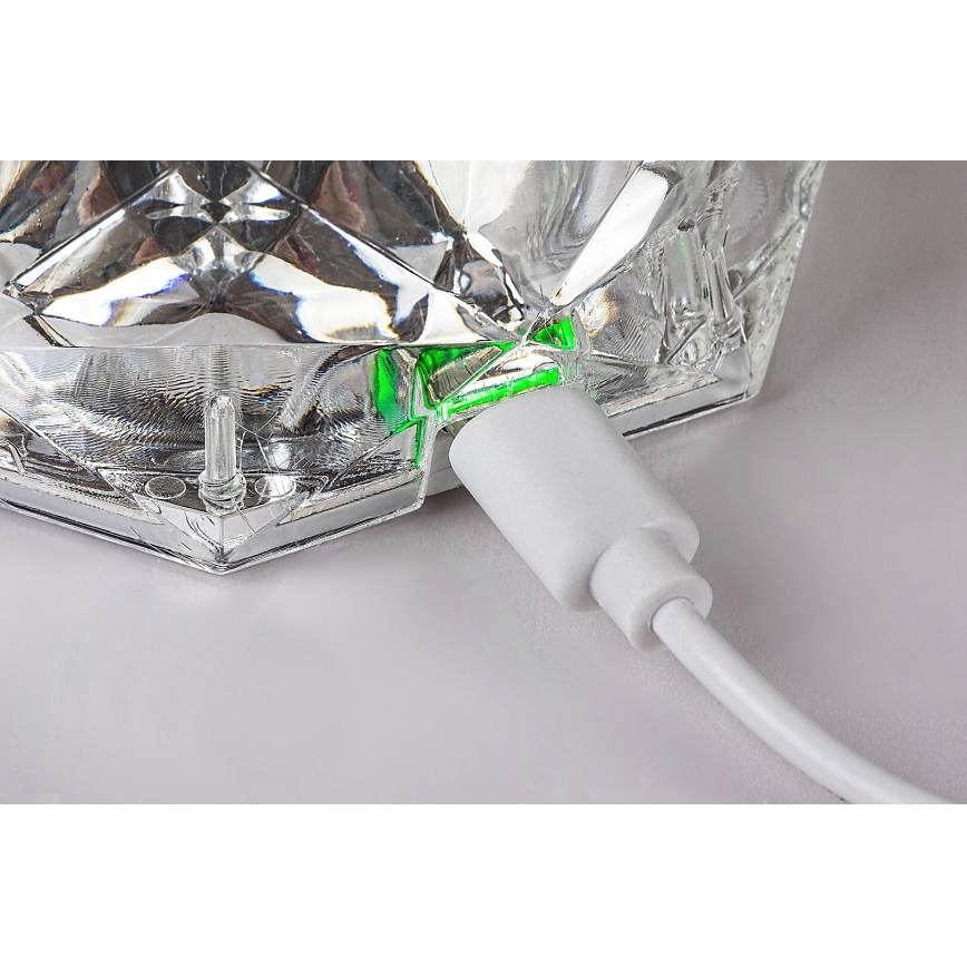 Rabalux 76015 - LED RGB Prigušiva stolna punjiva lampa SIGGY LED/1,5W/3,7V 800 mAh