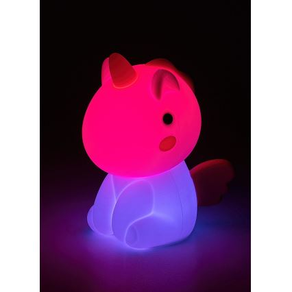 Rabalux - LED RGB Prigušiva dodirna punjiva dječja lampica LED/0,45W/5V