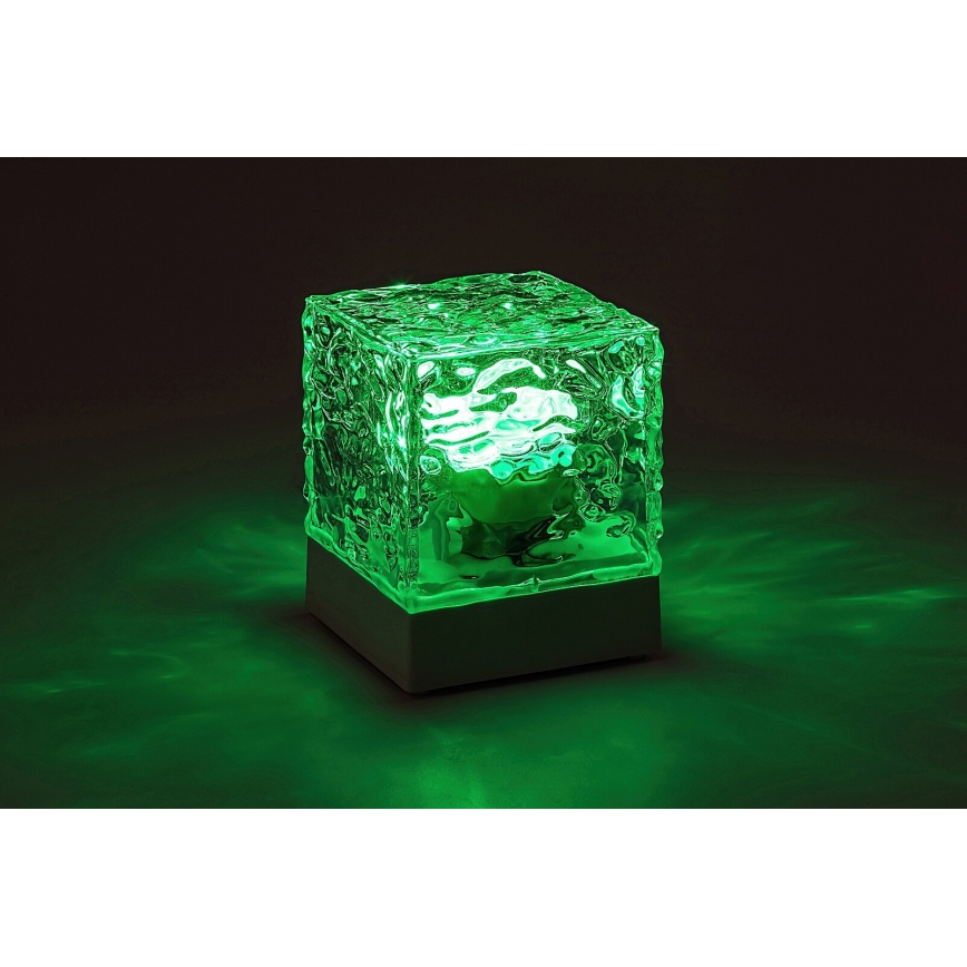 Rabalux - LED RGB punjiva stolna lampa s prigušivanjem LED/1W/5V/3xAA + daljinski upravljač