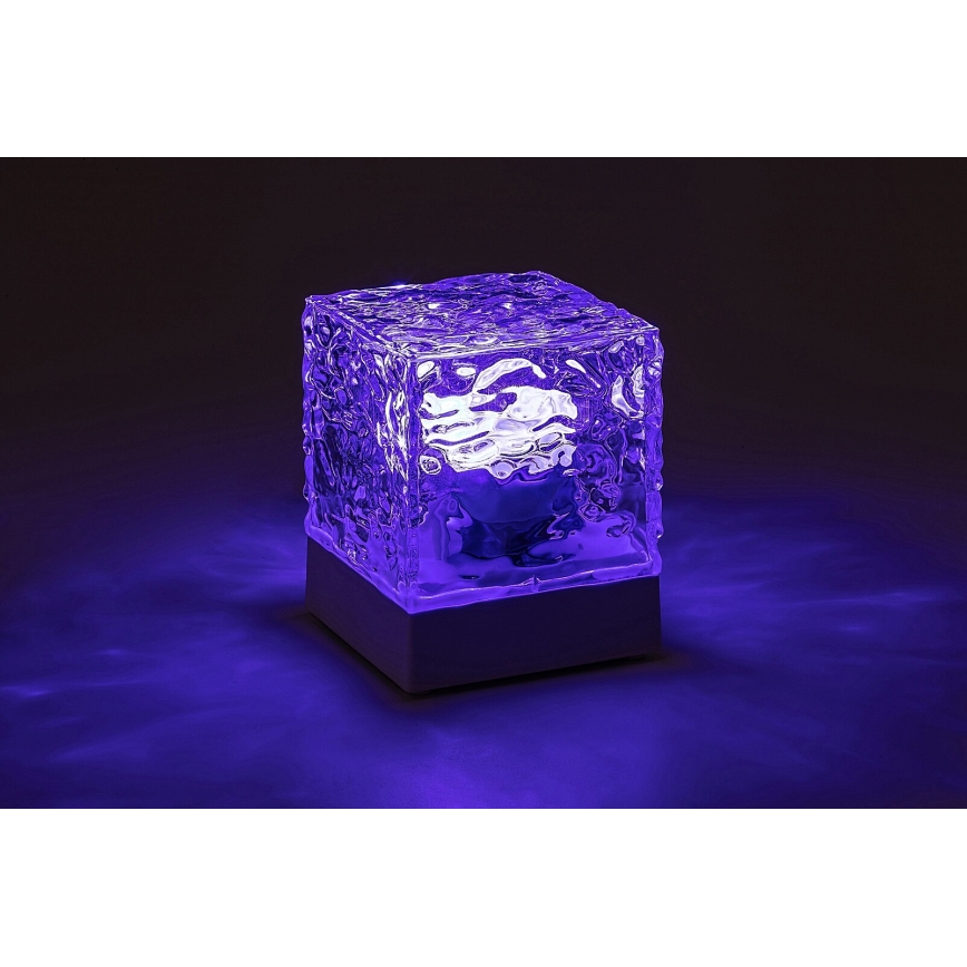 Rabalux - LED RGB punjiva stolna lampa s prigušivanjem LED/1W/5V/3xAA + daljinski upravljač