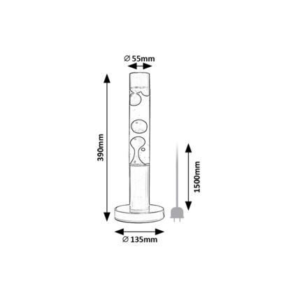 Rabalux - LED Lava lampa LED/25W/230V