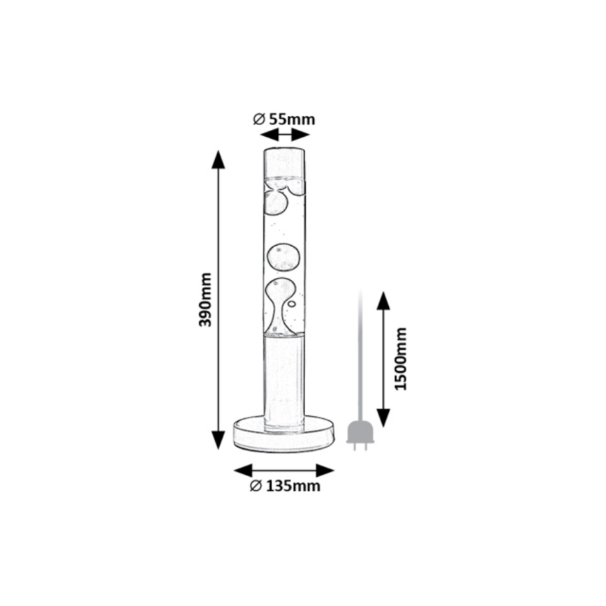 Rabalux - LED Lava lampa LED/25W/230V