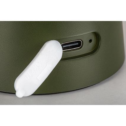 Rabalux - LED vanjska svjetiljka na dodir s mogućnošću prigušivanja, punjiva LED/1,5W/5V IP44 1200 mAh USB zelena