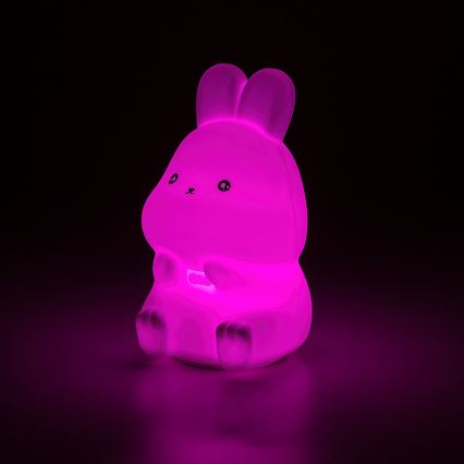 Rabalux - LED RGB Dodirno noćno svjetlo LED/0,05W/1xCR2032 zec